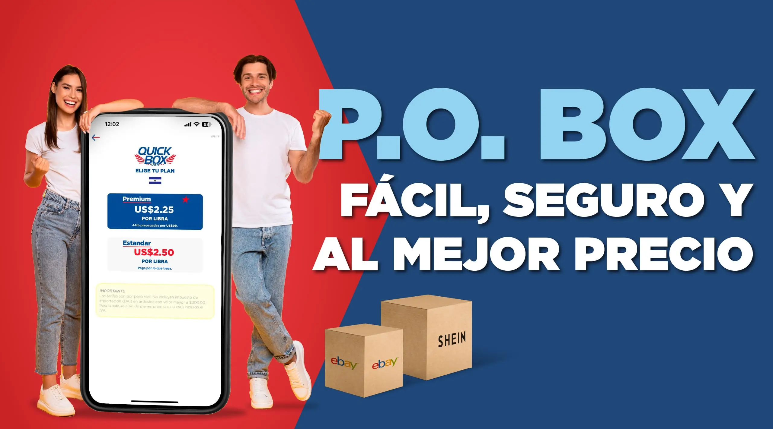 Recibe tus compras de AliExpress, Amazon, eBay y Shein en El Salvador con Quick Box USA