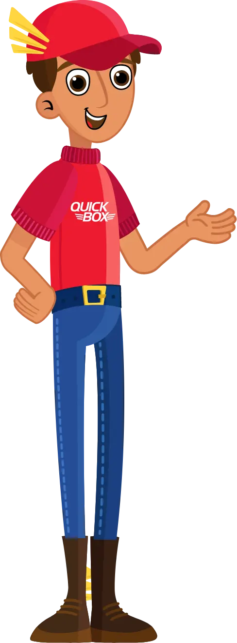 Repartidor de paquetes en Quick Box USA El Salvador